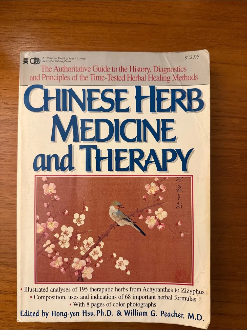 Chinese Herb Medicine and Therapy Art Print — White and Pink-Brown